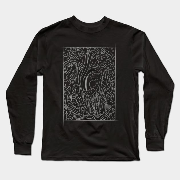 Coiled Dragon Long Sleeve T-Shirt by BrokenGrin